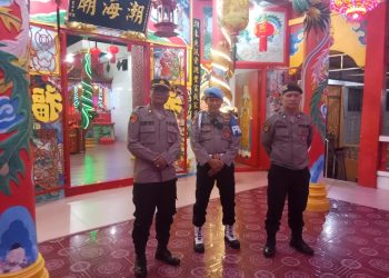 Personel Polres Tanjungbalai Amankan Sembahyang Tebu di Kelenteng dan Vihara