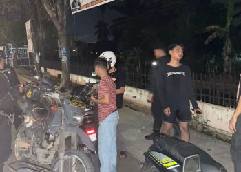 Tim Spartan Polres Tanjungbalai Bubarkan Remaja Yang Nongkrong Hingga Pagi