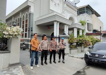 Polres Tanjungbalai Laksanakan Pengamanan dan Monitoring di Gereja