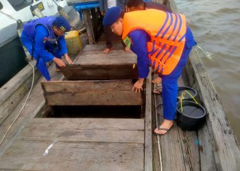 Cegah Penyeludupan, Sat Polairud Polres Tanjungbalai Periksa Kapal Tanpa Nama