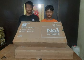 Dua Pria Pencuri TV di Asahan Diringkus