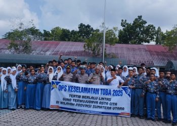 Polres Tanjungbalai Edukasi Pelajar SMAN-2 Tentang Berlalu Lintas
