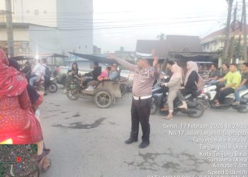 Satlantas Polres Tanjungbalai Gelar Patroli Sore