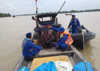 Sat Polairud Periksa Kapal yang Keluar Masuk Perairan Tanjungbalai