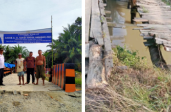 Terimakasih Yahdi Khohir, Jembatan Kayu di Sei Beluru Asahan Kini jadi Beton