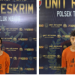 Kedua tersangka saat di kantor polisi.