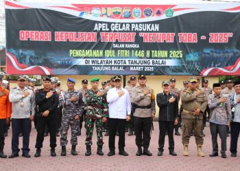 Wakil Wali Kota Tanjungbalai Ikuti Apel Gelar Pasukan Ketupat Toba 2025
