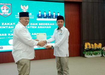 Pengumpulan ZIS Pemkab Asahan Tahun 1446 H/2025 Menurun