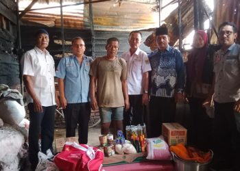 Dinsos Asahan Salurkan Bantuan pada Korban Kebakaran di Desa Sei Beluru