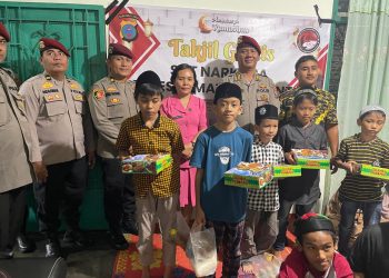Berbagi di Bulan Ramadan, Polres Pematangsiantar Kunjungi anak Yatim