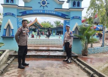 Personel Polres Tanjungbalai Jaga Lokasi Objek Wisata