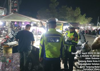 Sat Lantas Polres Tanjungbalai Himbau Pedagang Kaki Lima