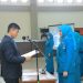 Bupati Labura, Hendriyanto Sitorus, mengukuhkan Ketua TP. PKK.