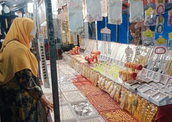 Salah satu lapak dagangan di lokasi MTQ ke 56 Pemkab Asahan.