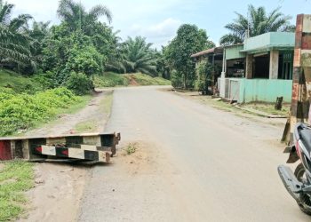 Sudah 4 Hari Tumbang Ditabrak Truk, Portal di Desa Tanjung Asri Tak Kunjung Diperbaiki