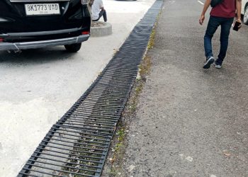 Proyek Jeruji Besi Drainase Kantor Bupati Asahan Diduga Dikerjakan Asal Siap