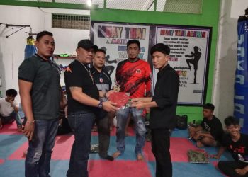 Kunjungi Camp Muay Thai, ini Pesan Ketua DPC Grib Jaya Asahan