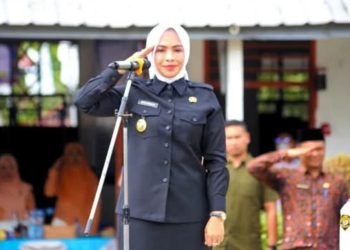 Bupati Labuhanbatu Jadi Irup Upacara Hari Pendidikan Nasional di SMPN 1 Ramsel