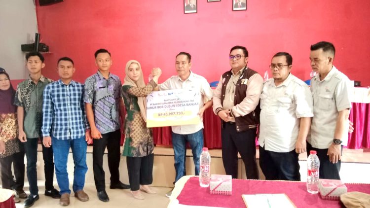 PT BSP Salurkan CSR Pembangunan Sumur Bor di Desa Banjar Asahan
