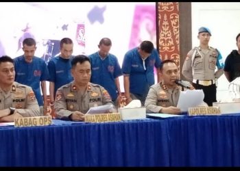 6 Orang Debt Collector Ditangkap Personel Polres Asahan