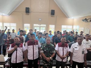 Para napi di Lapas Labuhan Ruku saat mengikuti pembinaan rohani yang digelar PSPI.