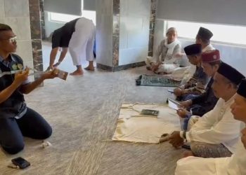 Tim Linjam PPIH Sektor 4 Makkah Gelar Sosialisasi Cara Aman Gantung Nusuk