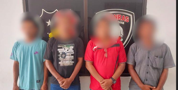 Main Judi, Empat Orang Diringkus Polisi