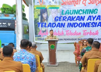 Wakil Bupati Labura, H Samsul Tanjung, melaunching GATI.