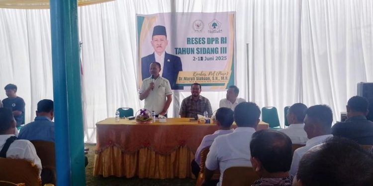 Reses ke Tebing Tinggi, Anggota DPRD RI Maruli Siahaan Siap Menampung dan Kawal Aspirasi Masyarakat