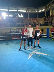 Atlet Muaythai Asuhan Ketua DPC Grib Jaya Asahan Tumbangkan Lawannya dari Medan