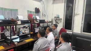 Lapas Labuhan Ruku Ikuti  Rapat Zoom Pengendalian Overstaying Tahanan. 