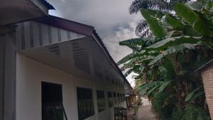 Aneh, Rehab Berat Ruangan SDN 010067 Meranti Gunakan Meterial Bekas Bongkaran