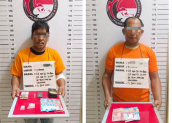 Dua pelaku pengedar narkotika jenis sabu diamankan Polres Labuhanbatu 