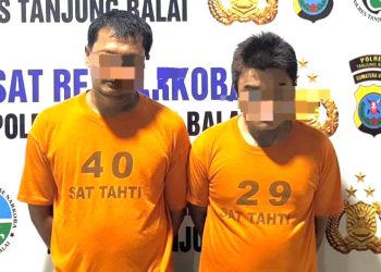 Dua Pengedar Sabu Diciduk Satres Narkoba Polres Tanjungbalai, Seorang Sembunyi Dalam Tong Air