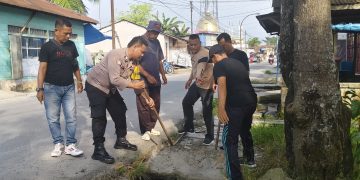 Rawat Toleransi, Polsek Teluk Nibung Cooling System dan Gotong Royong Bersama Warga