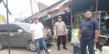 Cegah 3C dan Premanisme di Pasar Horas, Polsek Siantar Barat Patroli Jalan Kaki