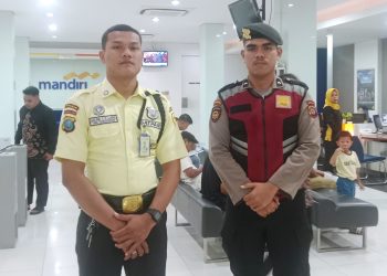 Amankan Objek Vital Bank, Sat Samapta Polres Tanjungbalai Patroli Rutin