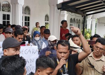 Massa GEMPITA Demo BPN Soal HGU PT BSP yang Diklaim  Milik Sahat Hamonangan