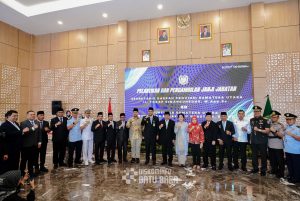 Bupati Batubara HadirI Pelantikan Sekda Provsu
