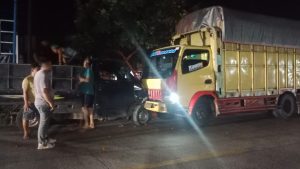Lakalantas di Sei Beluru Asahan, Truk Tabrak Pickup