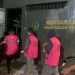 Sejumlah tersangka saat akan dititipkan Jaksa ke Lapas kelas IIA Rantauprapat. 