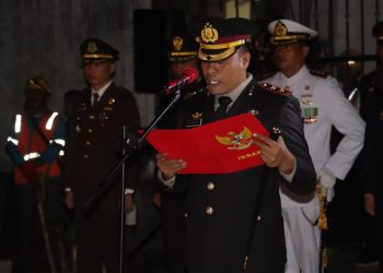 Kapolres Tanjungbalai Pimpin Apel Kehormatan dan Renungan Suci Peringatan HUT Ke-80 Kemerdekaan RI