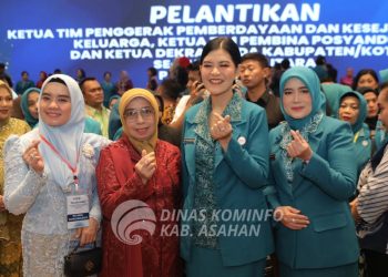 Yusnila Indriati Taufik di Lantik Jadi Ketua TP PKK, Posyandu dan Dekranasda Kabupaten Asahan