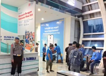 Pastikan Keamanan di Malam Hari, Sat Lantas Polres Tanjungbalai Gelar Blue Light Patrol