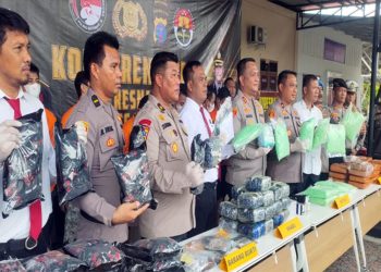 Miliki 28 Kg Sabu dan 60.940 Butir Pil Ekstasi, 2 Pria Diringkus Personel Polres Batubara 