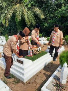 Kwarcab Gerakan Pramuka Asahan Ziarah ke Makam Pahlawan