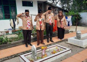 Kwarcab Gerakan Pramuka Asahan Ziarah ke Makam Pahlawan
