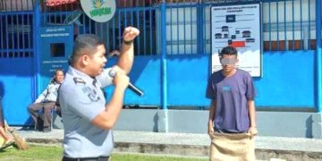 Jelang HUT Ke-80 RI, Warga Binaan Lapas Rantauprapat Ikuti Lomba Balap Karung