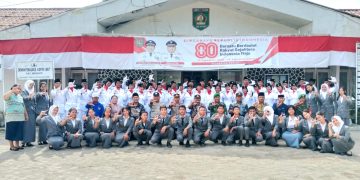 Camat Meranti Asahan Kukuhkan 40 Anggota Paskibra