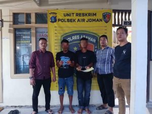 Personel Polsek Air Joman Ringkus Dua Pengedar Narkoba 